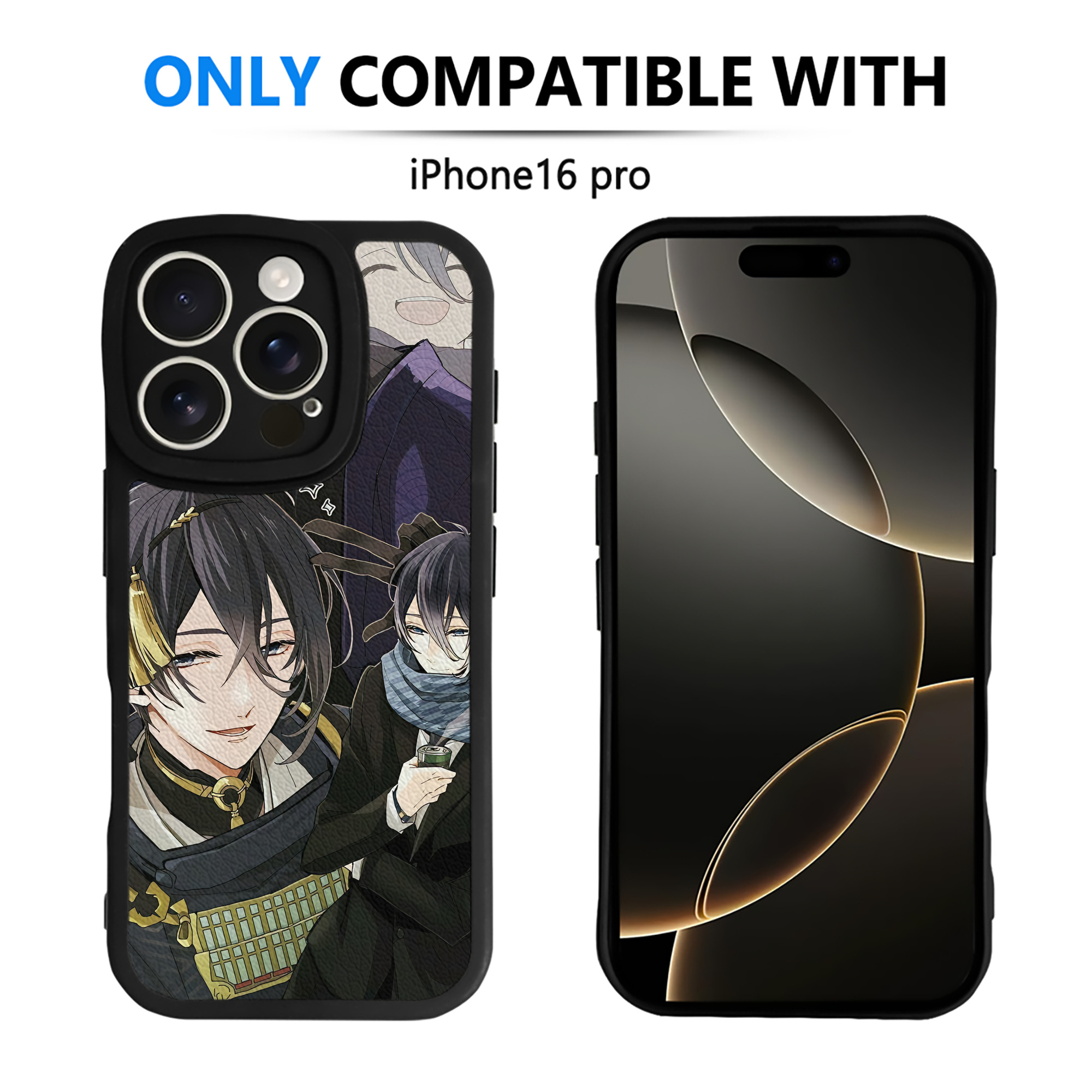 （画像用） 刀剣乱舞 Touken Ranbu 【iPhone 16シリーズ対応】シリコンスマホケース（レザー調） 材質：シリコン